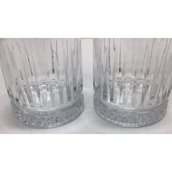 Grand Marnier Cocktail Lowball Rocks Glasses 8oz Set of 2 Diamond Cut NEW - Picture 4 of 7